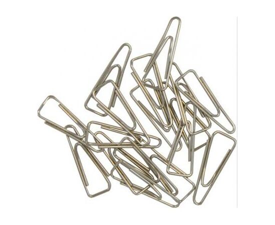 Скрепки канцелярские Buromax 25мм, nickel-plated, triangular, 100шт (BM.5007), изображение 2 Скрепки канцелярские Buromax 25мм, nickel-plated, triangular, 100шт (BM.5007), изображение 2