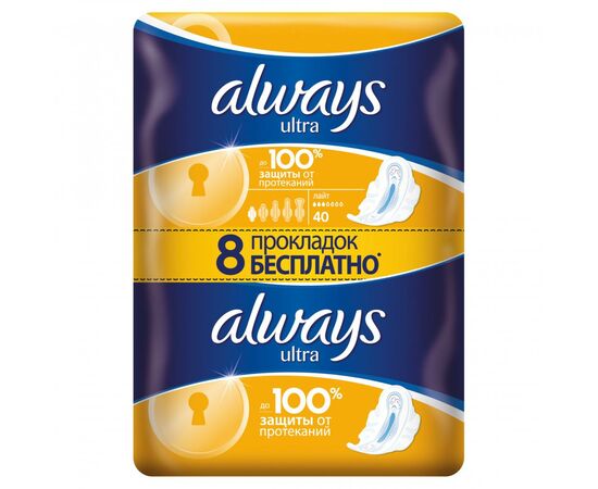 Гигиенические прокладки Always Ultra Light 40 шт (8001090378293)