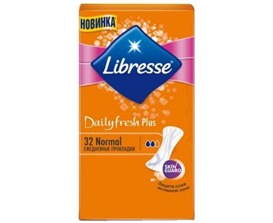 Ежедневные прокладки Libresse Dailyfresh Normal Plus 32 шт (7322540757163)