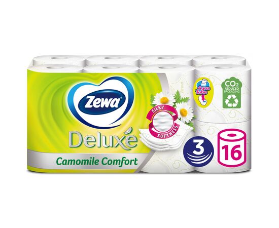Туалетний папір Zewa Deluxe Ромашка 3 шари 16 рулонів (7322540201925)