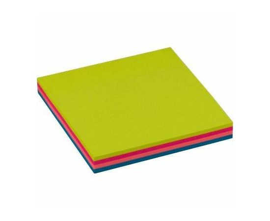 Папір для нотаток Buromax with adhesive layer 76х76мм, 100sheets, NEON colors mix (BM.2312-97)