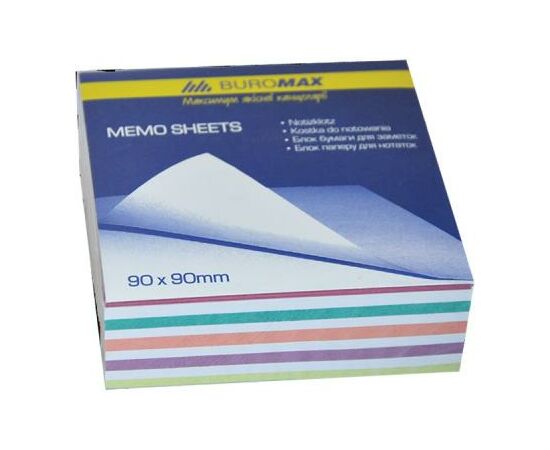 Папір для нотаток Buromax Zebra JOBMAX 90х90х30мм, unglued (BM.2257)