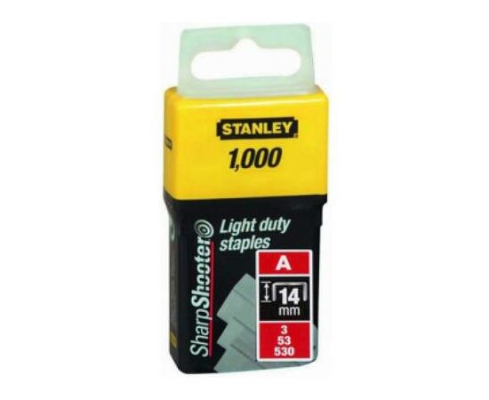 Скоби Stanley Light Duty тип а, 14мм, 1000шт (1-TRA209T)