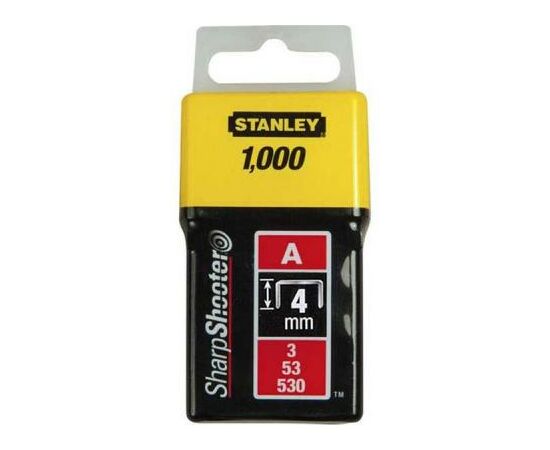 Скоби Stanley Light Duty тип а, 4мм, 1000шт (1-TRA202T)