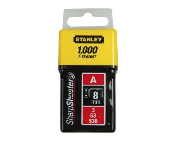 Скоби Stanley Light Duty тип а, 8мм, 1000шт (1-TRA205T)