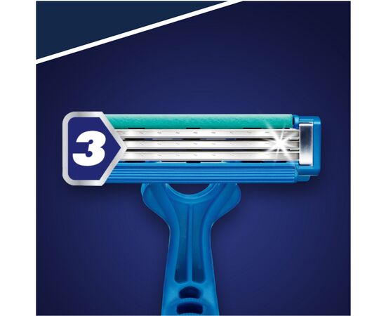 Бритва Gillette Blue Simple3, одноразовые, 8 шт (7702018429660), изображение 3