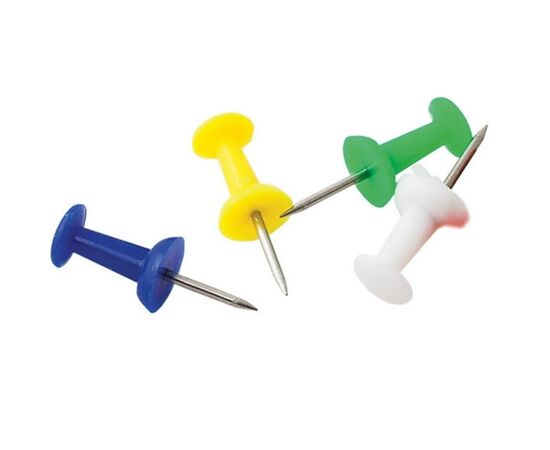 Кнопки Buromax push pins, 25шт (BM.5153), изображение 2 Кнопки Buromax push pins, 25шт (BM.5153), изображение 2
