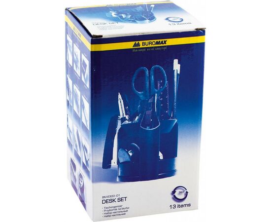 Настольный набор Buromax 13 items, black (BM.6300-01), изображение 2 Настольный набор Buromax 13 items, black (BM.6300-01), изображение 2