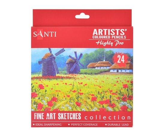 Олівці кольорові Santi Highly Pro 24 шт (742391)