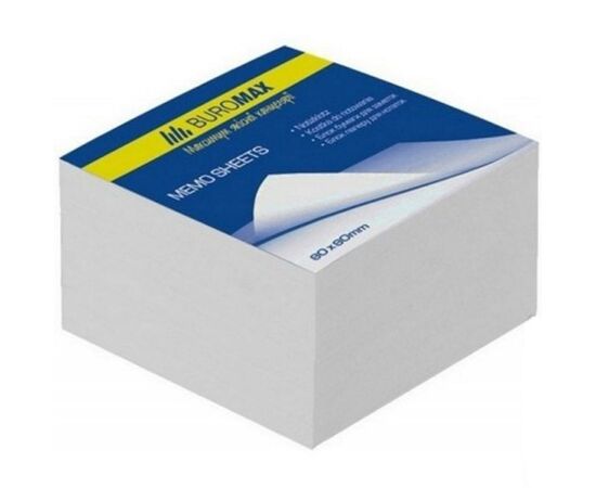 Бумага для заметок Buromax White 80х80х50мм, unglued (BM.2205)