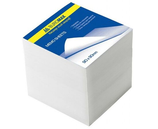 Бумага для заметок Buromax White 90х90х90мм., unglued (BM.2219)