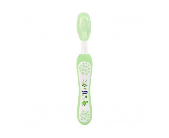Дитяча зубна щітка Chicco зеленая (06958.00), зображення 2