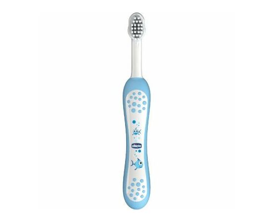 Детская зубная щетка Chicco голубая (06958.20)