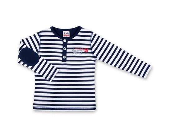Кофта Breeze синяя с белым в узкую полосочку (8107-86B-white-blue)