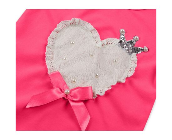 Кофта Breeze фуксия с сердечком (8095-98G-purple), изображение 4 Кофта Breeze фуксия с сердечком (8095-98G-purple), изображение 4