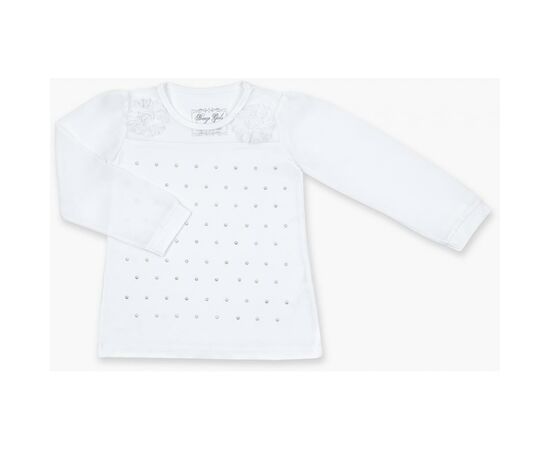 Кофта Breeze з шифоновими рукавами і стразами (8840-104G-white)