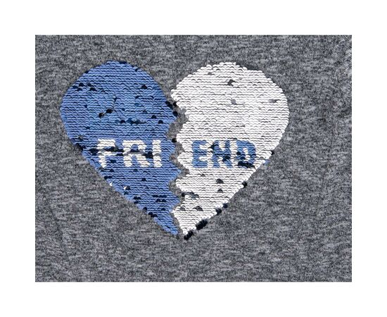 Кофта Breeze с аппликацией из пайеток "BEST" (1257_1-110G-gray blue), изображение 5