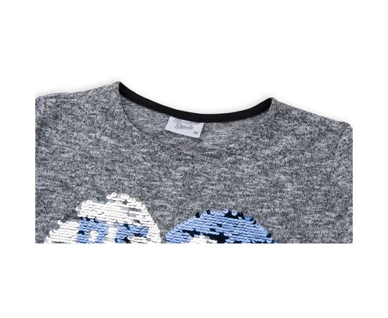 Кофта Breeze с аппликацией из пайеток "BEST" (1257_1-116G-gray blue), изображение 3 Кофта Breeze с аппликацией из пайеток "BEST" (1257_1-116G-gray blue), изображение 3