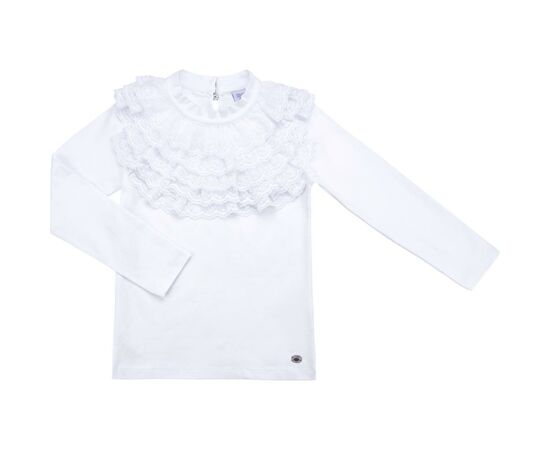 Кофта Breeze з мереживним коміром (9269-140G-white)