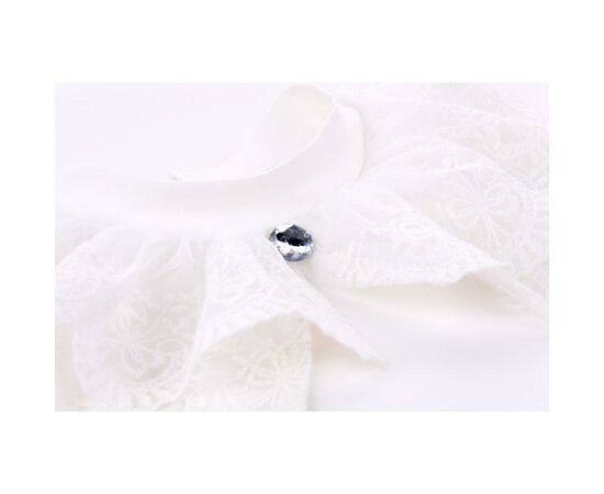 Кофта Breeze с оборкой из кружев (9285-128G-beige), изображение 3