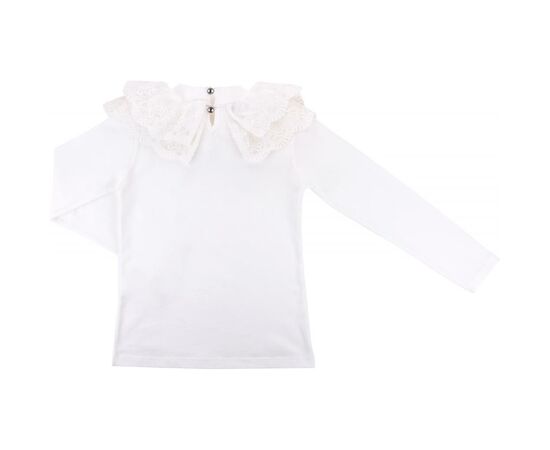 Кофта Breeze с оборкой из кружев (9285-128G-beige), изображение 4