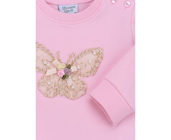 Кофта Breeze с кружевной бабочкой (10086-104G-pink), изображение 4 Кофта Breeze с кружевной бабочкой (10086-104G-pink), изображение 4