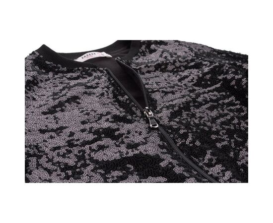 Кофта Breeze на молнии с пайетками (10022-116G-black), изображение 4 Кофта Breeze на молнии с пайетками (10022-116G-black), изображение 4