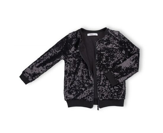 Кофта Breeze на молнии с пайетками (10022-116G-black), изображение 5 Кофта Breeze на молнии с пайетками (10022-116G-black), изображение 5