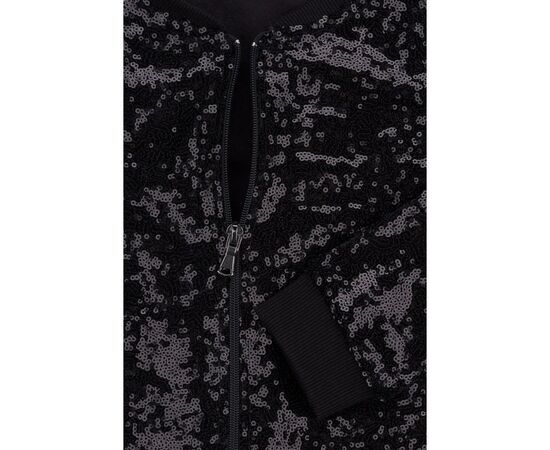 Кофта Breeze на молнии с пайетками (10022-116G-black), изображение 6 Кофта Breeze на молнии с пайетками (10022-116G-black), изображение 6