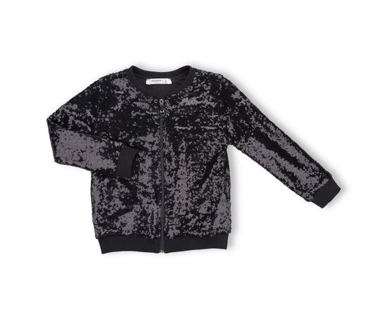 Кофта Breeze на блискавці з паєтками (10022-116G-black)