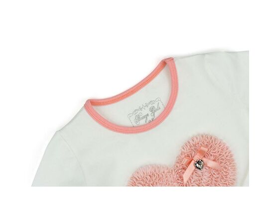 Кофта Breeze с сердечком и кружевом (10646-104G-beige), изображение 3