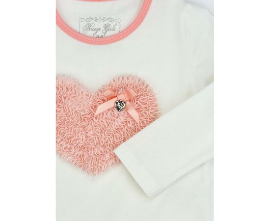 Кофта Breeze с сердечком и кружевом (10646-104G-beige), изображение 6