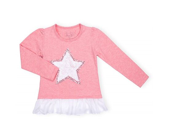 Кофта Breeze із зіркою і оборкою (10536-110G-pink)