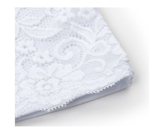 Кофта Matilda со стойкой и кружевом на полочке (8658-140-white), изображение 4 Кофта Matilda со стойкой и кружевом на полочке (8658-140-white), изображение 4