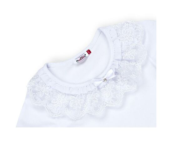 Кофта Matilda с кружевной оборкой (8430-128G-white), изображение 3 Кофта Matilda с кружевной оборкой (8430-128G-white), изображение 3