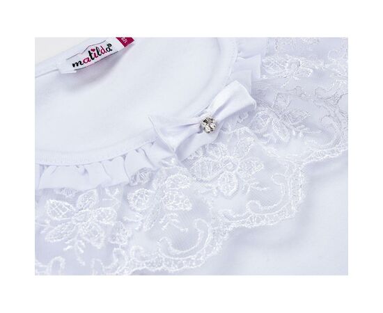Кофта Matilda с кружевной оборкой (8430-128G-white), изображение 5 Кофта Matilda с кружевной оборкой (8430-128G-white), изображение 5