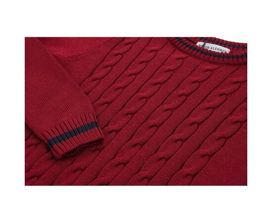 Кофта Na в'язана з косами (AFB1033-122B-red), зображення 4 Кофта Na в'язана з косами (AFB1033-122B-red), зображення 4