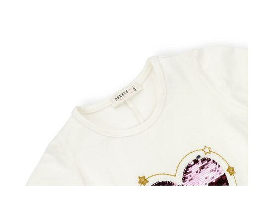 Кофта Breeze з аплікацією перевертишем "LOVE" (11227-110G-beige), зображення 2 Кофта Breeze з аплікацією перевертишем "LOVE" (11227-110G-beige), зображення 2