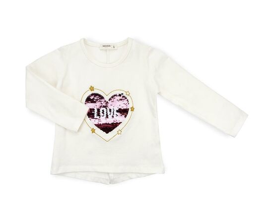 Кофта Breeze з аплікацією перевертишем "LOVE" (11227-110G-beige)
