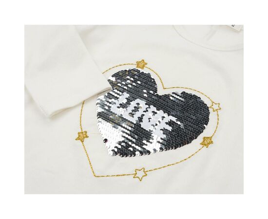 Кофта Breeze с аппликацией перевертышем "LOVE" (11227-116G-beige), изображение 4 Кофта Breeze с аппликацией перевертышем "LOVE" (11227-116G-beige), изображение 4