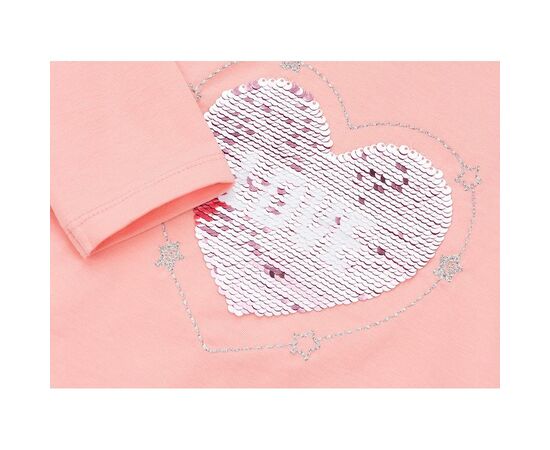 Кофта Breeze с аппликацией перевертышем "LOVE" (11227-98G-peach), изображение 3 Кофта Breeze с аппликацией перевертышем "LOVE" (11227-98G-peach), изображение 3