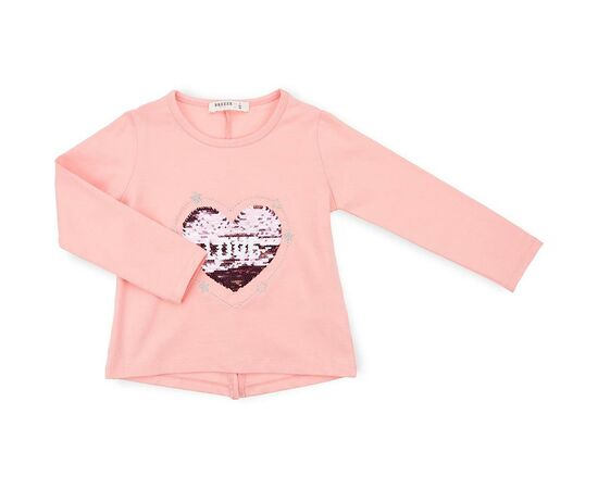 Кофта Breeze з аплікацією перевертишем "LOVE" (11227-98G-peach)
