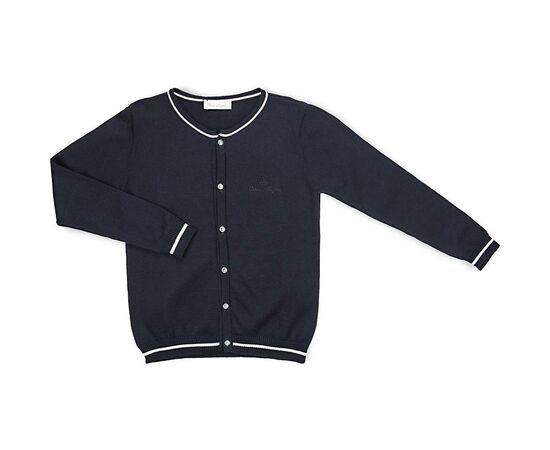 Кофта Breeze на ґудзиках зі смугою (V-1314-146G-blue)