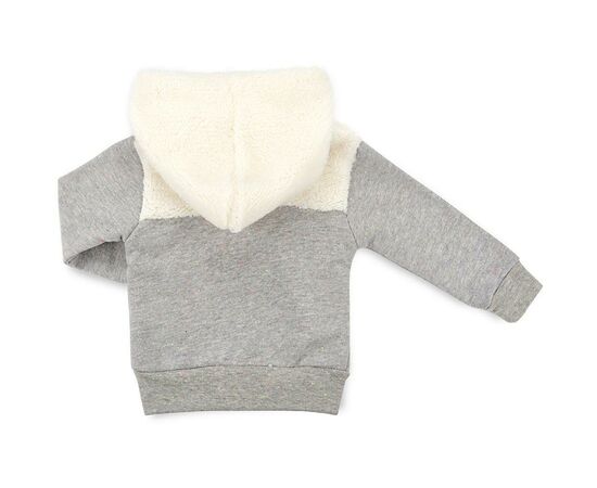 Кофта Haknur на молнии с меховым капюшоном (6943-80G-gray), изображение 2 Кофта Haknur на молнии с меховым капюшоном (6943-80G-gray), изображение 2