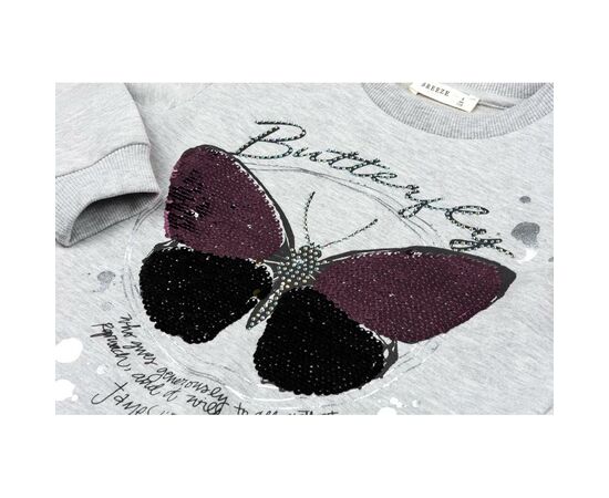 Кофта Breeze "Butterfly" (10823-134G-gray), изображение 4 Кофта Breeze "Butterfly" (10823-134G-gray), изображение 4