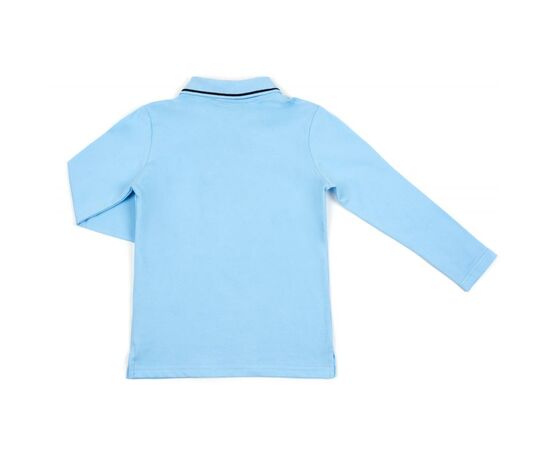 Кофта A-Yugi поло с длинным рукавом (6008-164B-blue), изображение 2 Кофта A-Yugi поло с длинным рукавом (6008-164B-blue), изображение 2