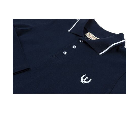 Кофта A-Yugi поло с длинным рукавом (6007-116B-dackblue), изображение 3 Кофта A-Yugi поло с длинным рукавом (6007-116B-dackblue), изображение 3