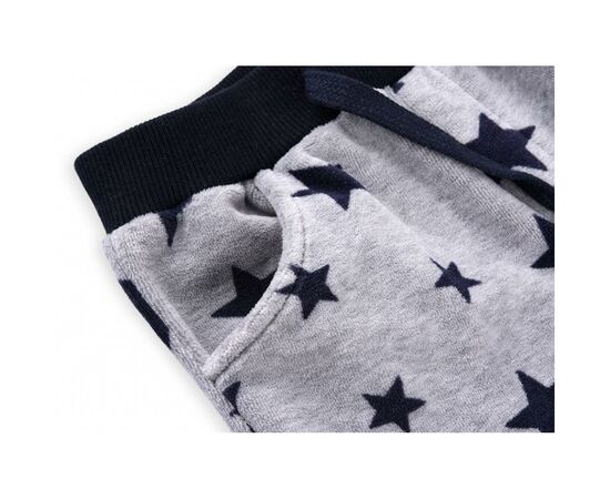 Набор детской одежды Breeze велюровый с вертолетом и штанишками в звездочку (8113-74/B-dark blue), изображение 4 Набор детской одежды Breeze велюровый с вертолетом и штанишками в звездочку (8113-74/B-dark blue), изображение 4
