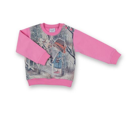 Набор детской одежды Breeze с девочкой и штанишками в цветочек (8075-80/G-pink), изображение 3 Набор детской одежды Breeze с девочкой и штанишками в цветочек (8075-80/G-pink), изображение 3