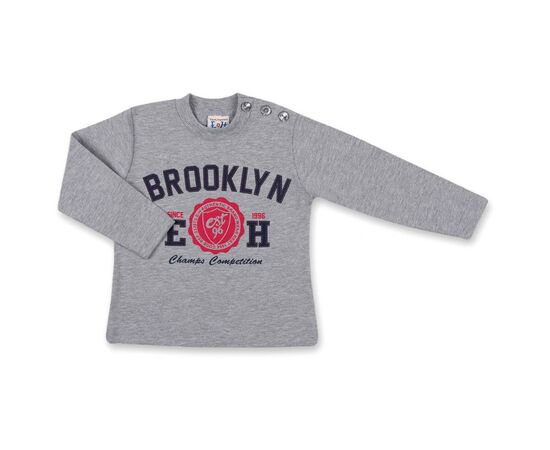 Набор детской одежды Breeze кофта и брюки серый меланж " Brooklyn" (7882-86B-gray), изображение 2 Набор детской одежды Breeze кофта и брюки серый меланж " Brooklyn" (7882-86B-gray), изображение 2